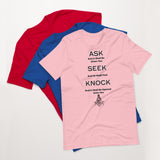 Masonic Ask Seek Knock Short-Sleeve Unisex T-Shirt